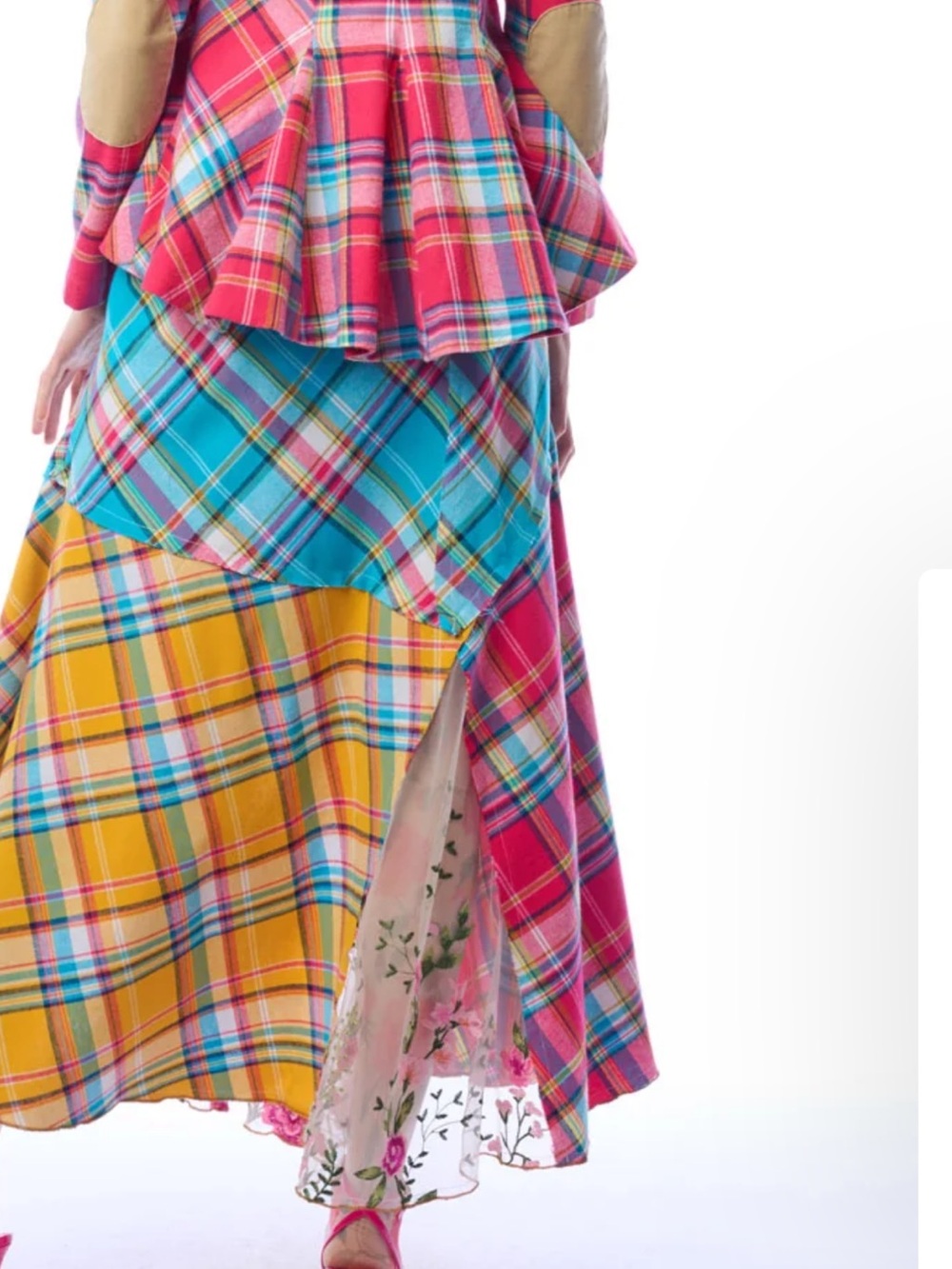 NWT Aratta Silent Journey- Dulce Plaid Skirt - Picture 4 of 15